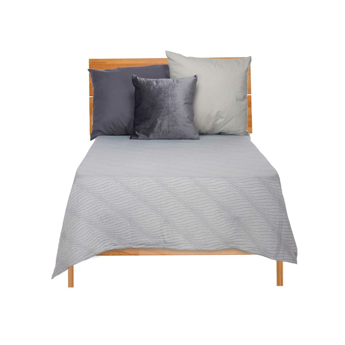 Couvre-lit Gift Decor Gris 180 x 260 cm (4 Unités)